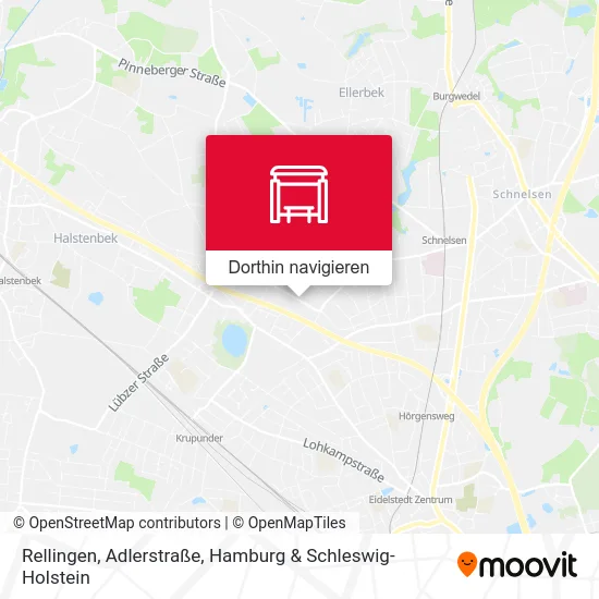 Rellingen, Adlerstraße Karte