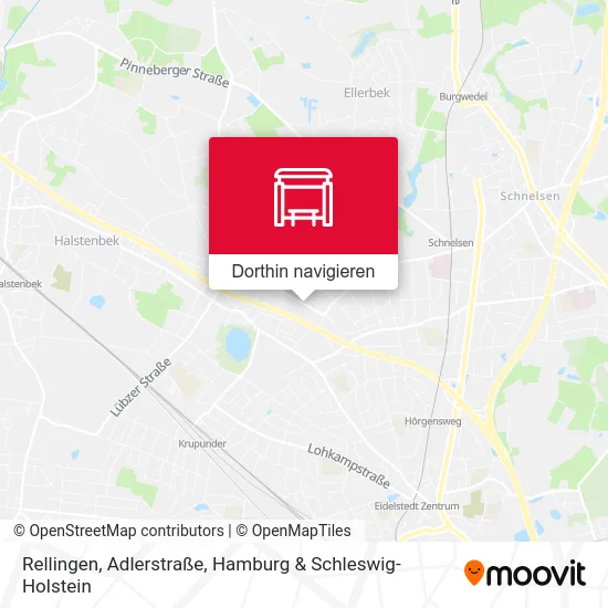 Rellingen, Adlerstraße Karte