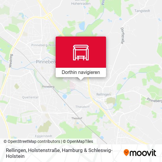 Rellingen, Holstenstraße Karte