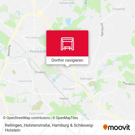 Rellingen, Holstenstraße Karte
