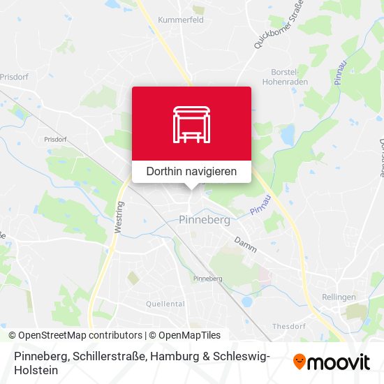 Pinneberg, Schillerstraße Karte