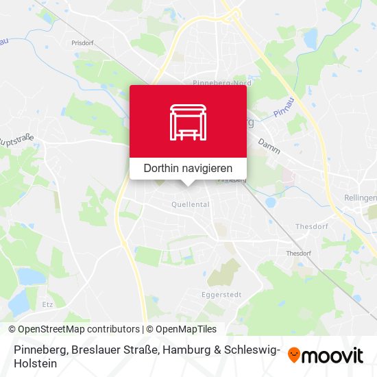 Pinneberg, Breslauer Straße Karte