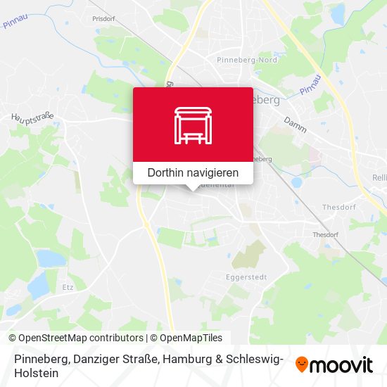 Pinneberg, Danziger Straße Karte