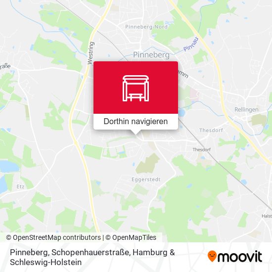 Pinneberg, Schopenhauerstraße Karte