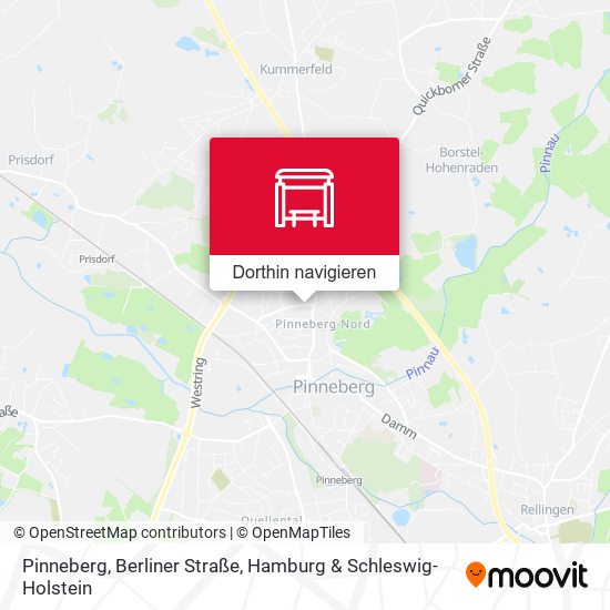 Pinneberg, Berliner Straße Karte