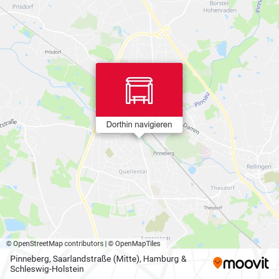 Pinneberg, Saarlandstraße (Mitte) Karte