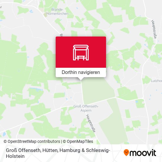 Groß Offenseth, Hütten Karte