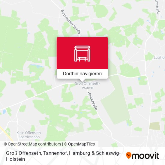 Groß Offenseth, Tannenhof Karte