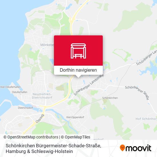 Schönkirchen Bürgermeister-Schade-Straße Karte