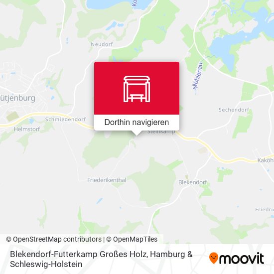 Blekendorf-Futterkamp Großes Holz Karte