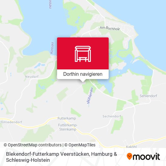 Blekendorf-Futterkamp Veerstücken Karte