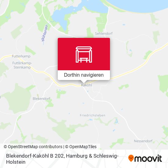 Blekendorf-Kaköhl B 202 Karte
