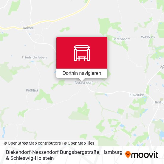Blekendorf-Nessendorf Bungsbergstraße Karte