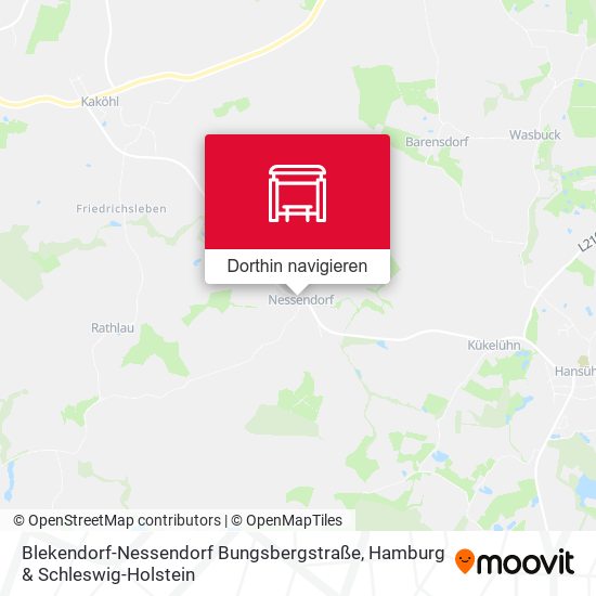 Blekendorf-Nessendorf Bungsbergstraße Karte