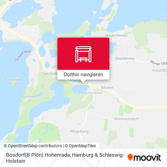 Bösdorf(B Plön) Hohenrade Karte
