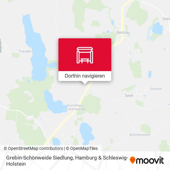 Grebin-Schönweide Siedlung Karte