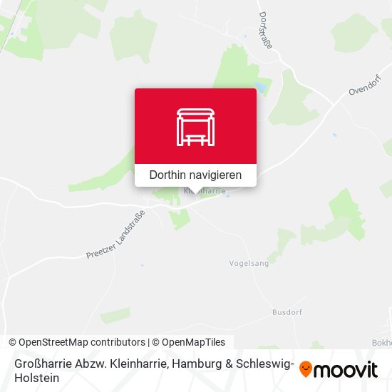 Großharrie Abzw. Kleinharrie Karte