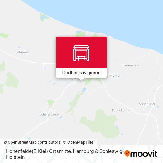 Hohenfelde(B Kiel) Ortsmitte Karte