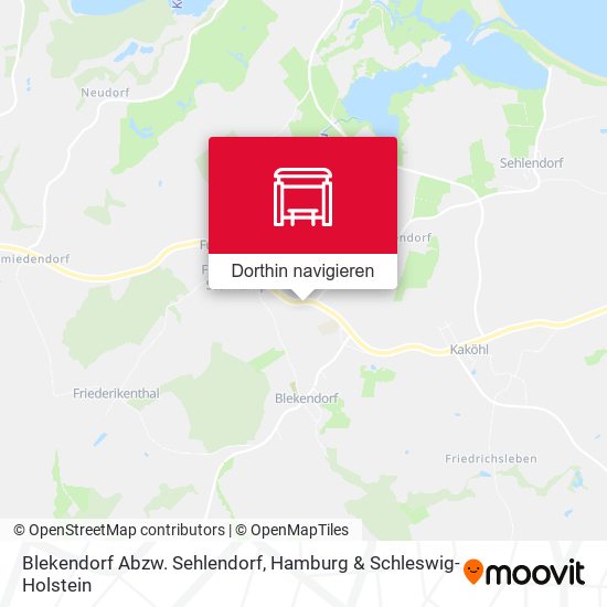 Blekendorf Abzw. Sehlendorf Karte