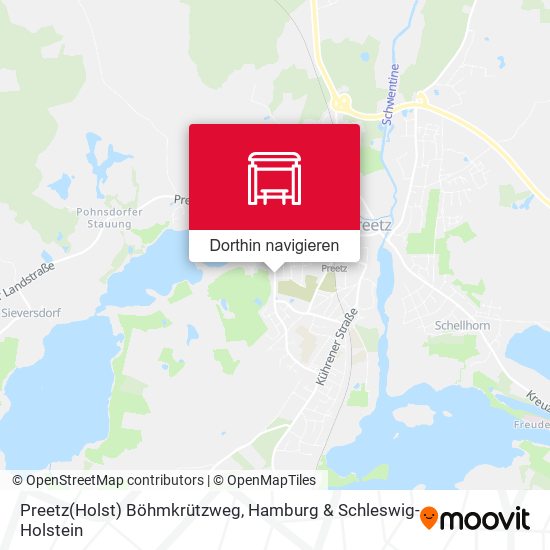 Preetz(Holst) Böhmkrützweg Karte