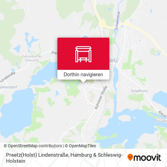 Preetz(Holst) Lindenstraße Karte