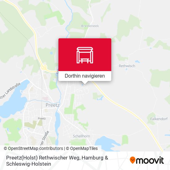 Preetz(Holst) Rethwischer Weg Karte