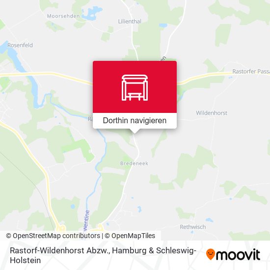 Rastorf-Wildenhorst Abzw. Karte