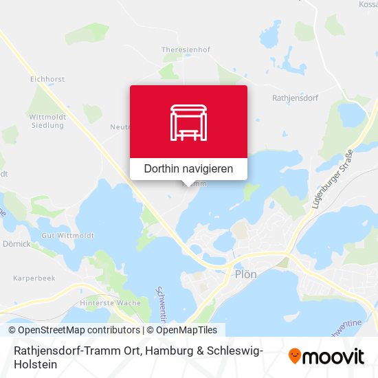 Rathjensdorf-Tramm Ort Karte