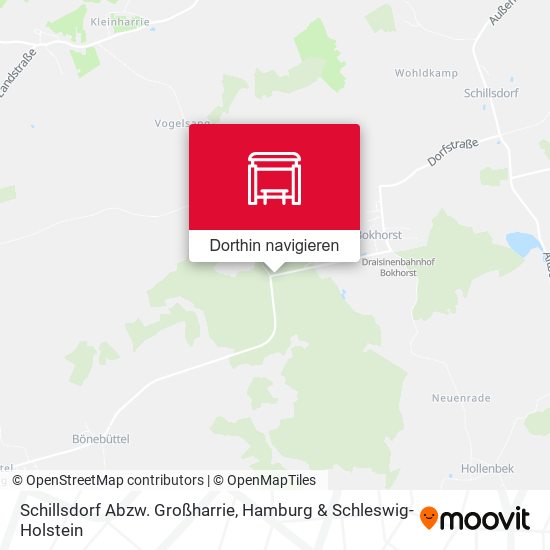 Schillsdorf Abzw. Großharrie Karte