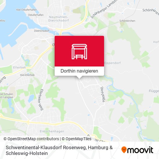 Schwentinental-Klausdorf Rosenweg Karte
