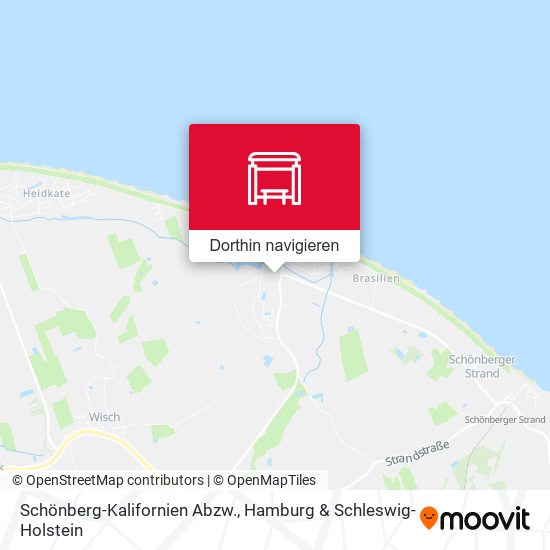 Schönberg-Kalifornien Abzw. Karte