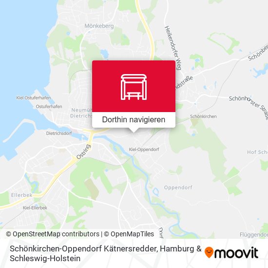 Schönkirchen-Oppendorf Kätnersredder Karte