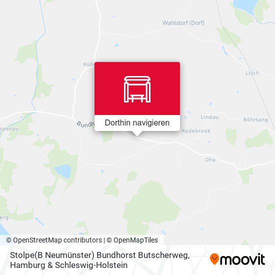 Stolpe(B Neumünster) Bundhorst Butscherweg Karte