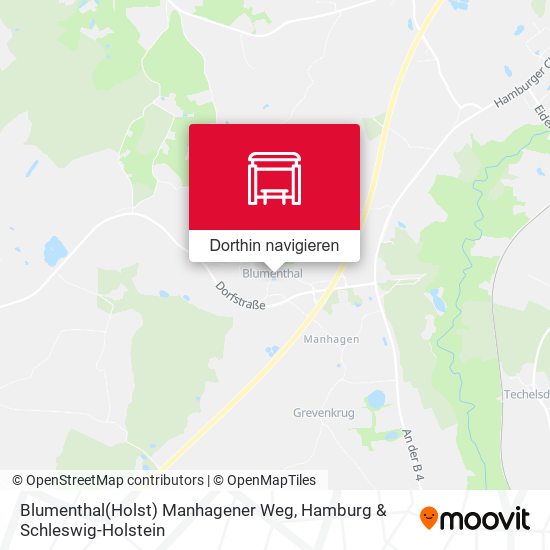 Blumenthal(Holst) Manhagener Weg Karte