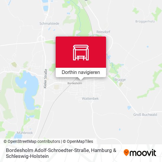 Bordesholm Adolf-Schroedter-Straße Karte