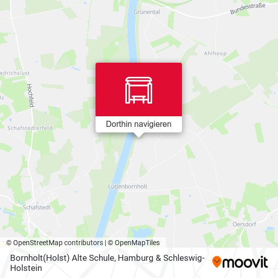 Bornholt(Holst) Alte Schule Karte