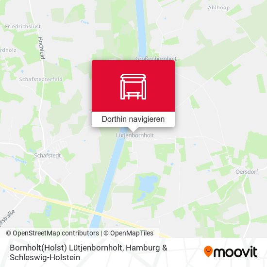 Bornholt(Holst) Lütjenbornholt Karte