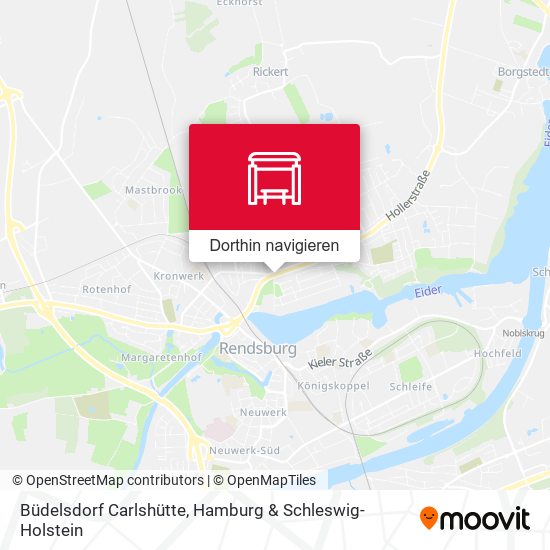 Büdelsdorf Carlshütte Karte