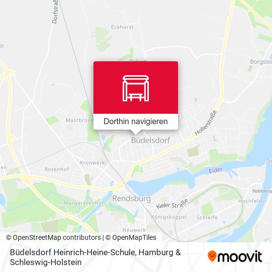 Büdelsdorf Heinrich-Heine-Schule Karte