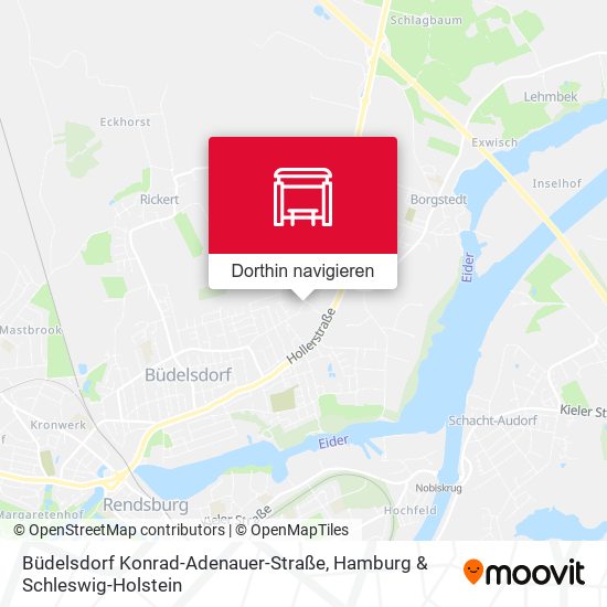 Büdelsdorf Konrad-Adenauer-Straße Karte
