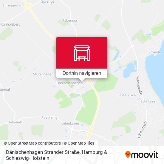 Dänischenhagen Strander Straße Karte