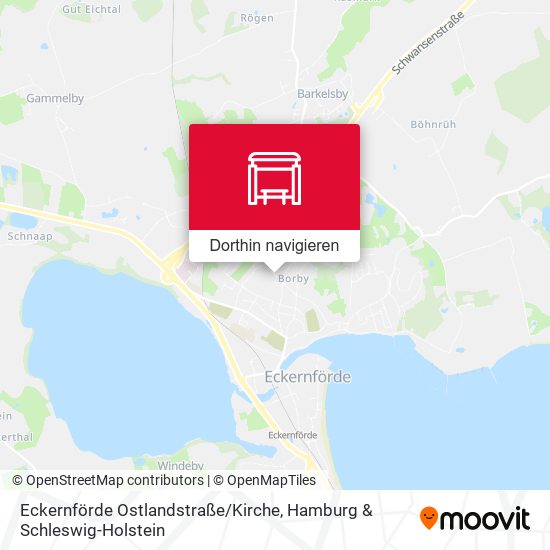 Eckernförde Ostlandstraße / Kirche Karte