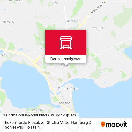 Eckernförde Riesebyer Straße Mitte Karte
