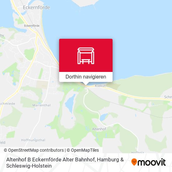 Altenhof B Eckernförde Alter Bahnhof Karte