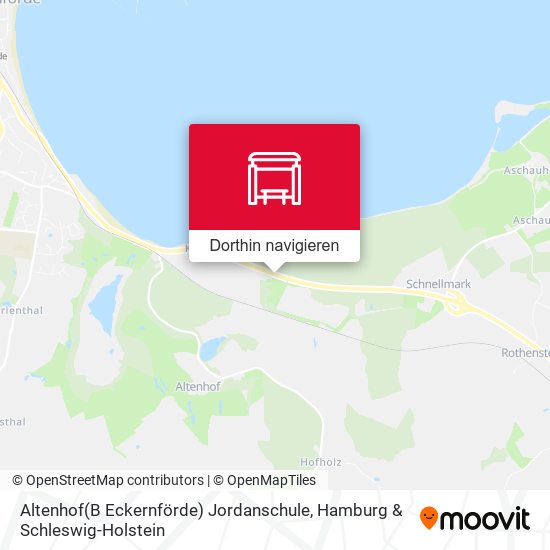 Altenhof(B Eckernförde) Jordanschule Karte