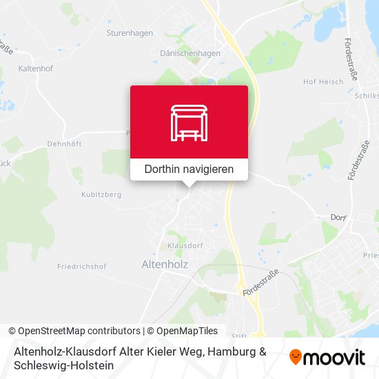 Altenholz-Klausdorf Alter Kieler Weg Karte