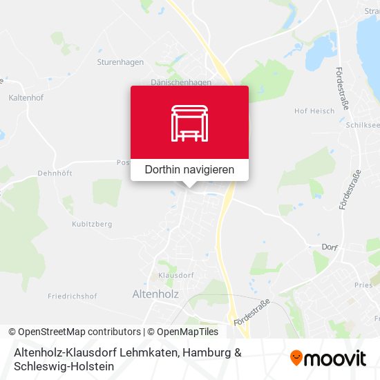 Altenholz-Klausdorf Lehmkaten Karte