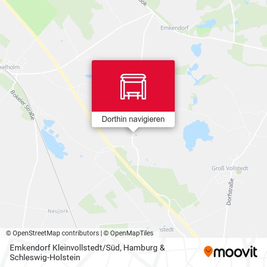 Emkendorf Kleinvollstedt/Süd Karte