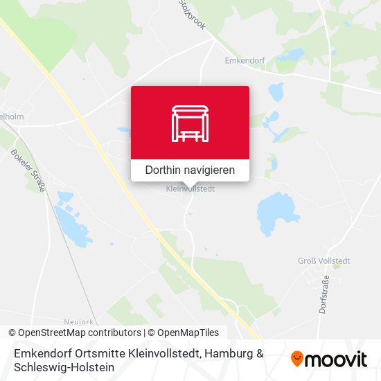 Emkendorf Ortsmitte Kleinvollstedt Karte