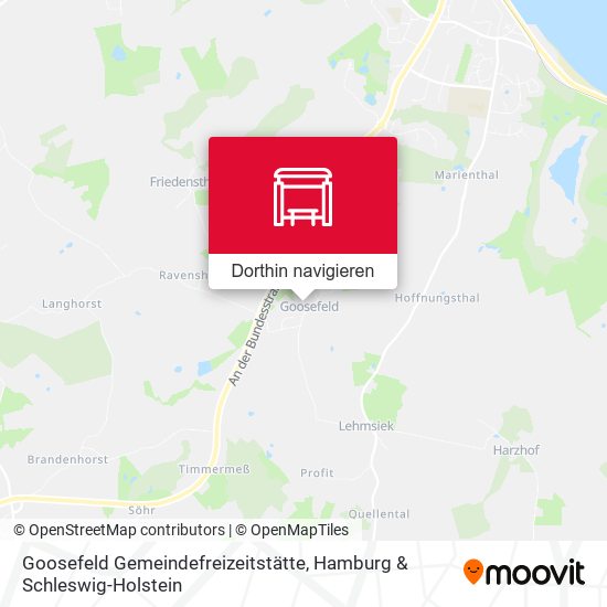 Goosefeld Gemeindefreizeitstätte Karte
